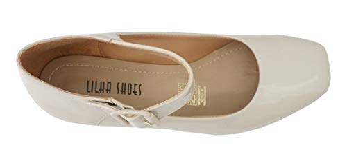 Sapato Feminino Boneca Sarah Calçados 880 (35, Sandy Verniz)