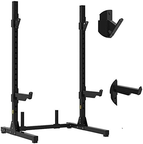 ERoomQ Adjustable Squat Rack Weight Lifting Bench Press Dip Stands Horizontal Bar Pull-ups Professional Squat Rack Bench Press Barbell Rack Weight Training Rack Gantry Fitness Equipment
