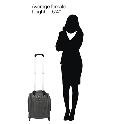 Image of Travelpro Luggage Maxlite 5 Softside Lightweight Rolling Underseat Compact Carry on Upright 2 Wheel Bag, 15-Inch - Shadow Grey