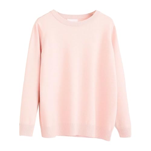 Kids Comfy Soft Sweaters Oversized Long Sleeve Chunky Knit Pullover Crewneck Basic Plain Fall Winter Warm Clothes