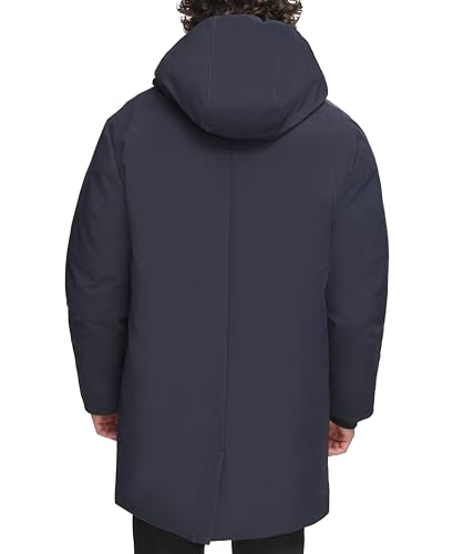 Image of DKNY Men's Water Resistant Hooded Logo Parka Jacket