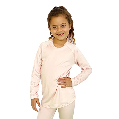 Kit Frio Conjunto Termico Infantil Kids Rosa Elasticidade Camisa e Calça Segunda Pele Feminino (06)