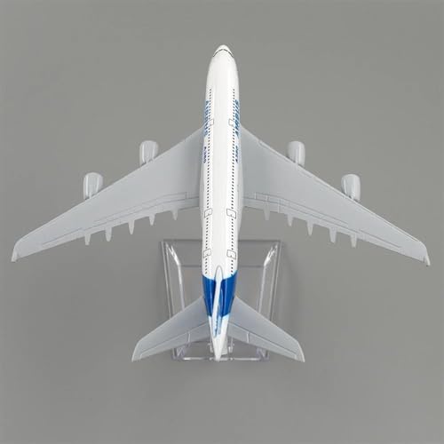 Modelo de avión Airbus A380 miniatura metálica para decoración de oficinas 2