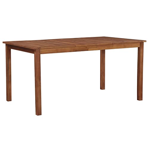 vidaXL Table Salle à Manger de Jardin Table d'Extérieur Bois d'Acacia Massif