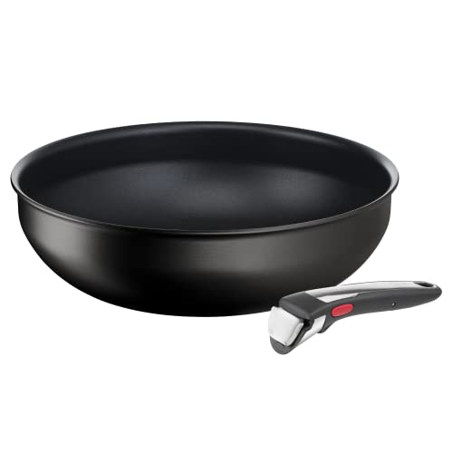 Tefal Ingenio Eco Resist On Kochgeschirr, 3 p, stapelbar, Induktion, leicht zu reinigen, Antihaftbeschichtung, Kochstartanzeige, gesundes Kochen, L7679302