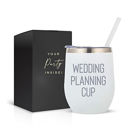 Wedding Planning Cup - Future Mrs. 12oz Wine Tumbler with