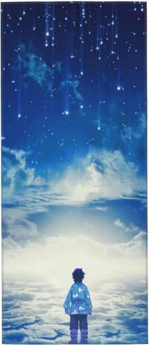 夜空 星空 雲 夜 流星 タオル フェイスタオル マイクロファイバー ホテル仕様 ふわふわ 柔らか肌ざわり ハンドタオル 吸水速乾 薄手 バス用品 プレゼント 12x27.5in