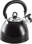 Prima 11156C Whilstling Kettle 2.5Ltr. Metalic Black, Stainless Steel, 8 Cups
