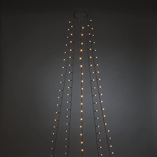 Konstsmide LED Halo Tree System Christmas Lights Indoor 5 Strands/Indoor Use (IP20)/150 Diodes/Optional 8 Hour Timer/1.8m/String Lights Green Cable - Image 2