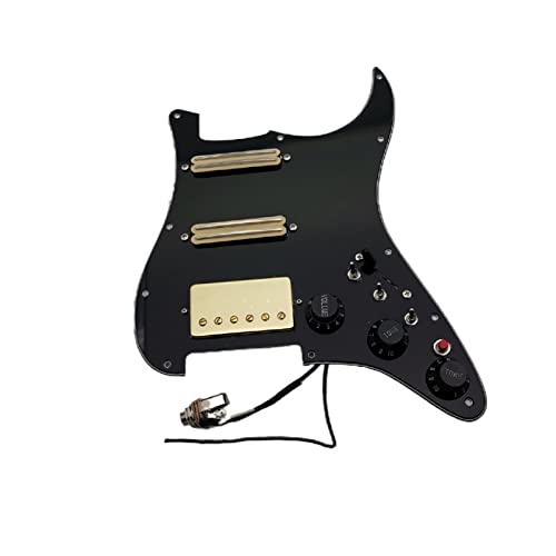KLKL Pickguard pré-câblé Pickups De Guitare Préwired Chargé Pickguard Alnico 5 HSS Harnais De Câblage Simple Cut… - Les Beatles, Paul McCartney, John Lennon, RIngo Starr, George Harrison KLKL Pickguard pré-câblé Pickups De Guitare Préwired Chargé Pickguard Alnico 5 HSS Harnais De Câblage Simple Cut…