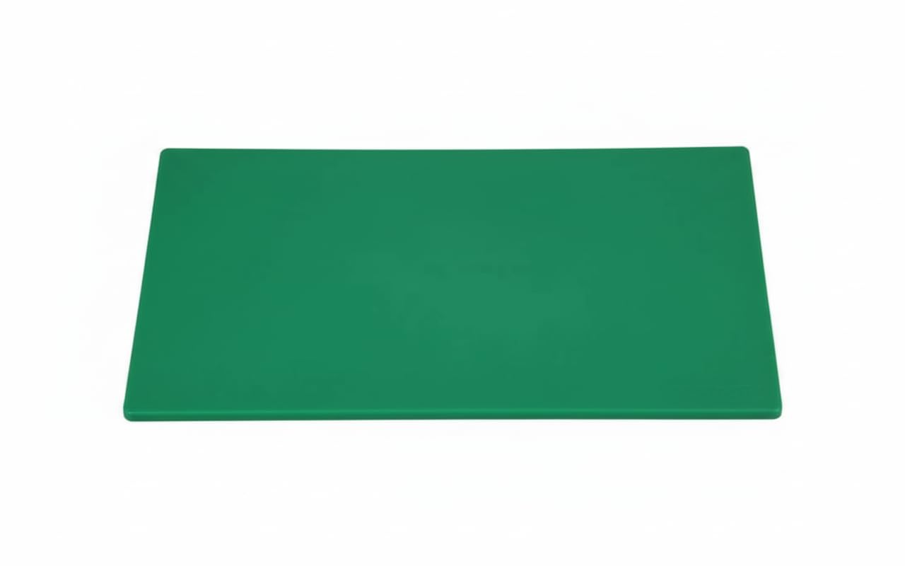 Acense Professional Large Chopping Board Catering Food Prep Cutting Colour Coded (Green)