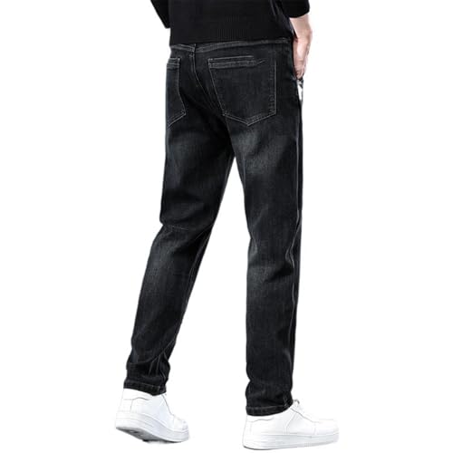 Men's Spring and Autumn Straight-Leg Loose Casual Denim Long Pants