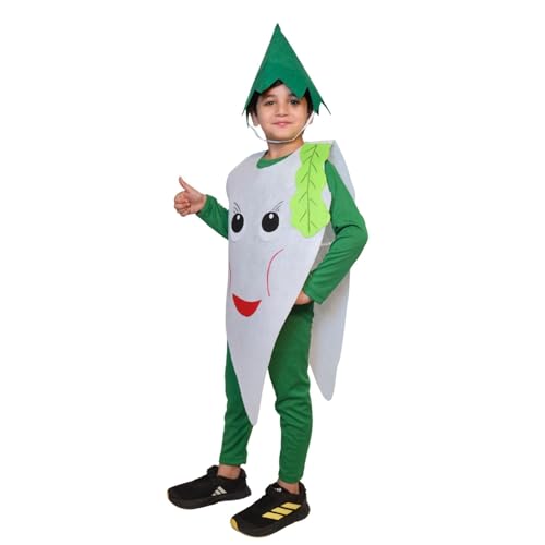 Image of Kaku Fancy Dresses Fruit and Vegetable Costume Paper Cutout with Cap For Kids | Healthy Food Costume For Boys & Girls (Tracksuit Not Included)