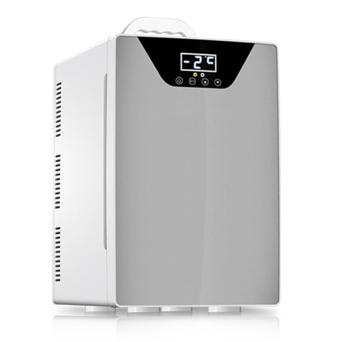 Mini refrigerador, enfriador termoeléctrico portátil y calentador con pantalla LCD de temperatura para el cuidado de la piel, alimentos, oficina y coche
