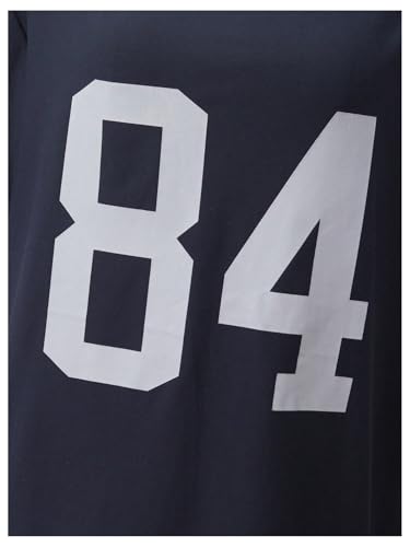 SHENHE Girl's Oversized Off Shoulder Graphic Tee Number Print Y2k Jersey Short Sleeve Shirts3