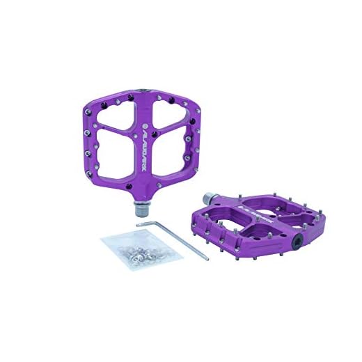 Alaudark Rock MTB Bike Pedals Bicycle Cycling Pedals for DH Downhill Enduro All Mountain,Lightweight Non-Slip Platform Large Pedals,Sealed 3 Bearing Flat Pedals
