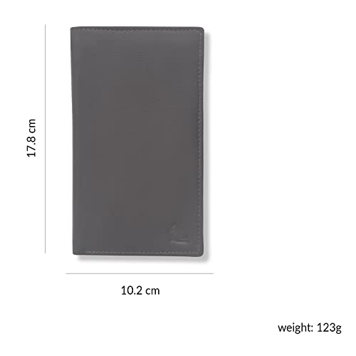 Image of KARA Brown Unisex Genuine Leather Wallet - Hand Purse with 16 Credit Cards Slots - Wallet for Women and Men