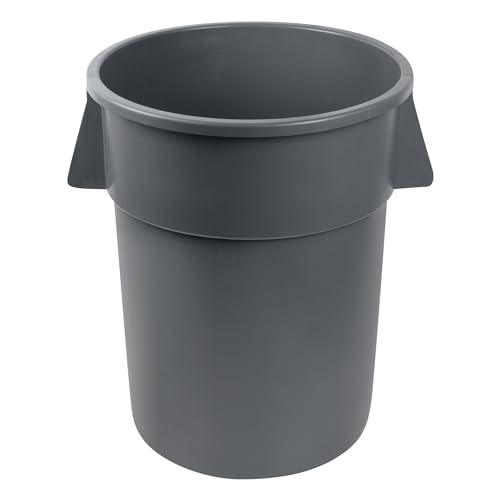 Caneca de Basura Redonda de 55 Galones en Gris