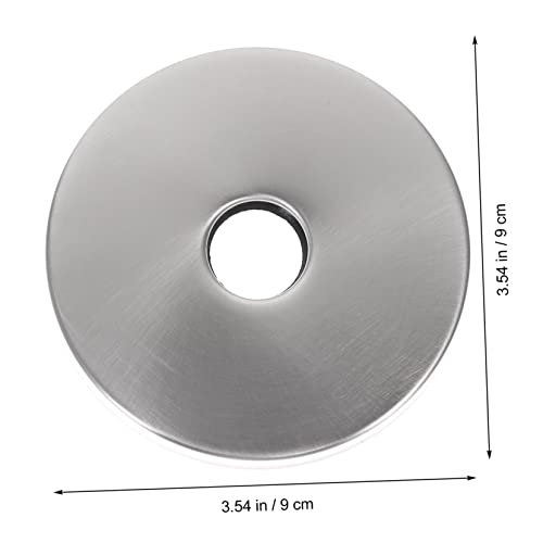 Plaque de couverture escutcheon ronde inox remplacement décoratif - 3