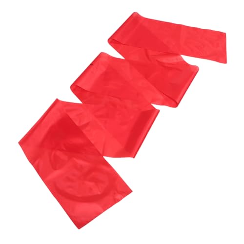 2 piezas de baquetas para danza con cintas rojas elegantes y largas de seda para entrenamiento de danza miniatura 1