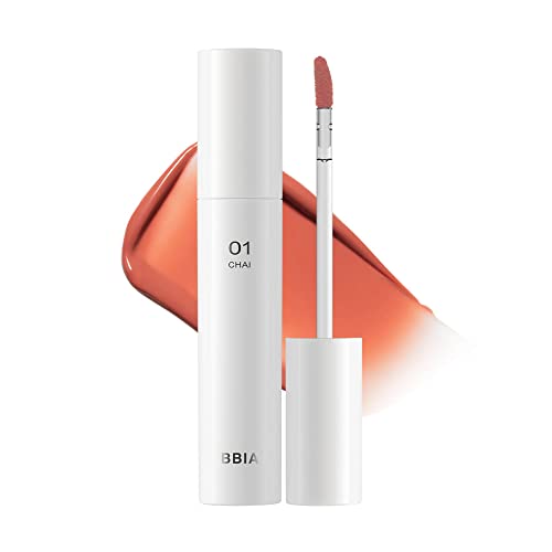BBIA Glow Lip Tint – Lip Plumping, Volume Up Glossy Lip Stain, Naturally Moisturize, Lightweight, Long-Lasting, Vivid Color, Comfortable Glowy Texture, Non-Sticky, Non-Dry, 3.2g (01 CHAI)