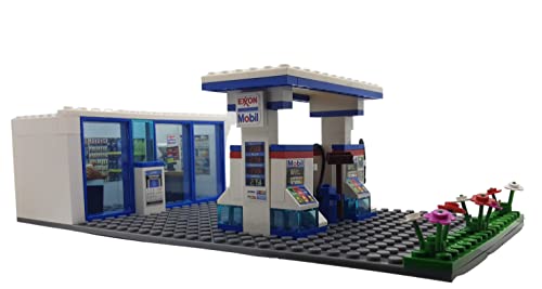 Exclusive Discount 90% Price Building Toys Bricks Custom MOC Town Village CityGas Station Convenience Store Very Detail