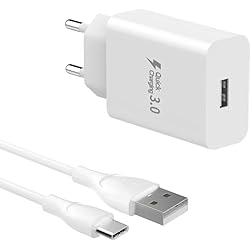 Cargador Huawei P30 Lite Coppel BERLS Cargador para Huawei P30, P30 Lite, P30 Pro, P20 Lite, P20 Pro, Mate 40 Lite, Mate 30 Lite, Mate 20 Lite, Mate 10 Lite, Honor 20, Honor 10, Nova 5T, Tipo C Carga Rápida