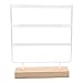 Espositore per Orecchini Stand per Orecchini a 3 Livelli Stand per Orecchini Stand per Gioielli Decorativi Espositore per Gioielli Espositore per Gioielli con Vassoio/Piatto in Legno per Orecchini