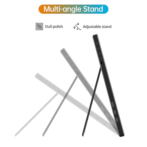 Portable Monitor 16.0inch FHD 1920 * 1200P USB C HDMI Ultra-Slim IPS Travel Display & Speakers, HDR Plug&Play, External Monitor for Laptop PC, Phone,Mac - Image 5