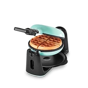 DASH-Flip-Belgian-Waffle-Maker-With-Non-Stick-Coating-for-Individual-1-Thick-Waffles–Aqua