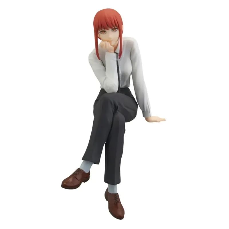 Anime Makima Figur 14cm Sitzende Action Figuren Modell PVC Cartoon Statue Desktop Ornamente Sammlerstücke, Geschenke für Anime Fan