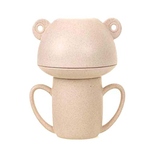 UPKOCH Kids Tableware Set Compact Reusable Cartoon Bear Shape Tableware Set Wheat Straw Tableware for Children Kids Friends
