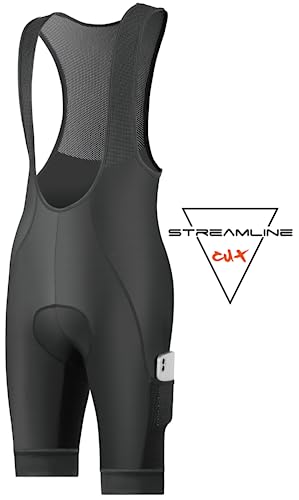 CEROTIPOLAR Babadores masculinos de ciclismo com entrepernas longas, acolchoados, shorts de ciclismo
