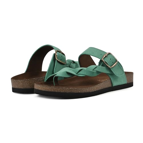 Image of WHITE MOUNTAIN Women's Crawford Signature Comfort Molded Footbed Braided Sandal