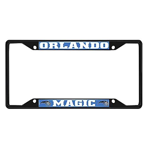 FANMATS 31337 Orlando Magic Metal License Plate Frame Black Finish