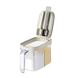 [qiukala]【磁吸調味料容器】北欧風ガラス製 密封防潮で鮮度保持 磁石付きでに貼り付け可能 省設計 調味料セット キッチン収納に便利