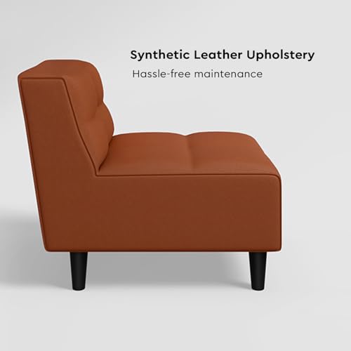 Image of Interio by Godrej Suez 1-Seater Synthethic Leather Sofa