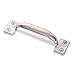 Door Pull, 5 X 1 1/4 in, Polished Zinc, Unthr. Through Holes