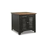 Signature Design by Ashley T468-3 Valebeck - Mesa Auxiliar Rectangular Mueble, Color Negro y marrón