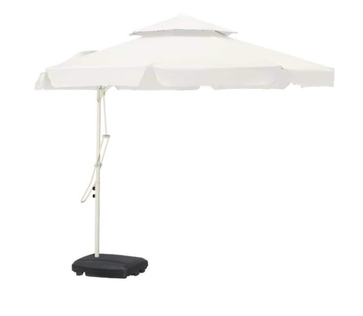 HYUFEIAO Garden Umbrella Parasol Outdoor Umbrella 8.2FT Large Parasol With Base Outdoor Courtyard Umbrella Garden Umbrella Beach Umbrella Square Double-top Umbrella Pati(C 250cm)