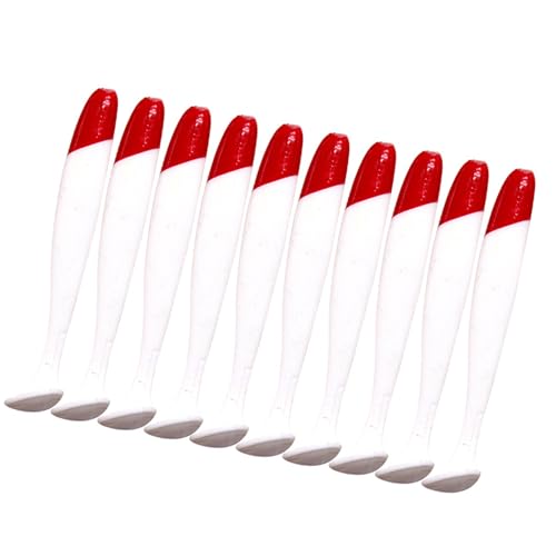 10pcsソフトフィッシングルアー5.5-12cm人工餌パドルテールスイムベイトルアーTテールベイトソフトフィッシングルアー