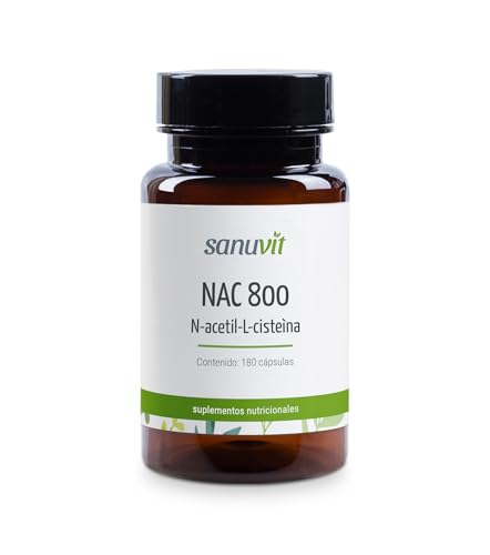 Sanuvit® NAC - N-Acetil L-Cisteína 180 cápsulas 800 mg