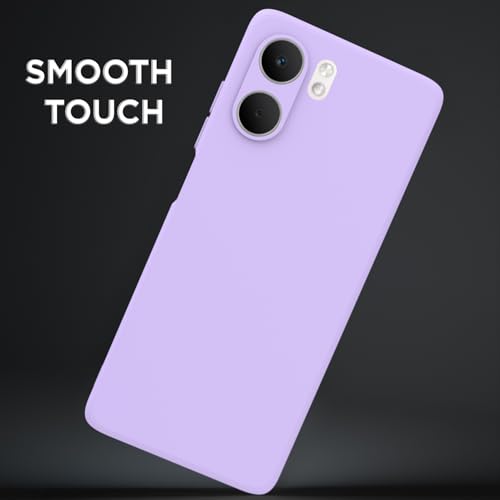Image of Outlouders Back Cover for Oppo A5x | Camera Protection | Durable Soft Matte Silicone Bumper Case (Purple)