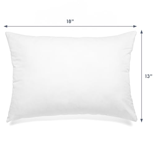 Image of Nestl Pillow for Sleeping 13 x 18, Pillow for Travel, Car, School, Machine Washable Soft Cotton - White