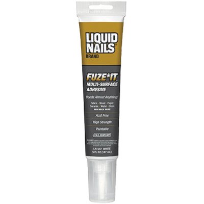 Liquid Nails Fuze It Synthetic Elastomeric Polymer Multi-Surface Adhesive 5 oz.