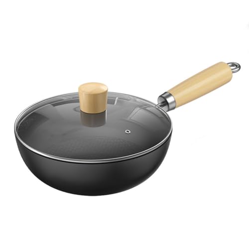 Wok redondo 24 cm sin tapa con asas integradas