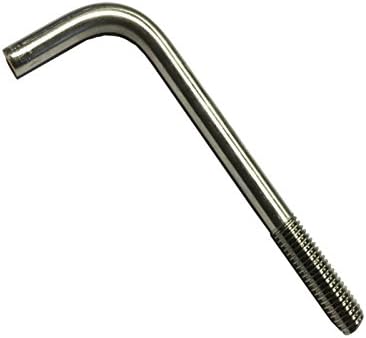 Foundation Bolt (Anchor or L-Bolt) M16 x 300 mm T316 (A4) Stainless Steel Pack Size : 1