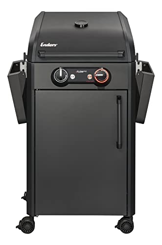 Enders Elektrogrill eFLOW PRO 2 TURBO SHADOW, Gussrost SWITCH GRID, TURBO ZONE für heiße Temperaturen, SIMPLE CLEAN Reinigungssystem, Aluguss an Garhaube & Brennkammer, Grillwagen #97126