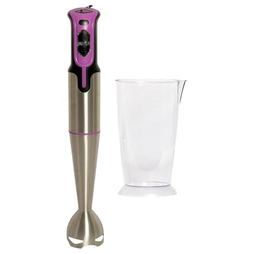 BATIDORA DE MANO 700W CON 2 VELOCIDADES, CUCHILLAS DE ACERO INOXIDABLE, BRAZO RESISTENTE Y VASO MEDIDOR 800ML. ELECCION PERFECTA PARA RESULTADOS EFICIENTES Y PRECISOS EN TODAS TUS RECETAS (MORADO)