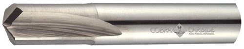 32340 Micro Grain Solid Carbide Jobber Drill Bit, Uncoated (Bright) Finish, Round Shank, Straight Flute, 140 Degrees Special Point, #9 Size, 2-1/4" Length (Pack of 1)
